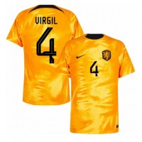 Maglie da calcio Olanda Virgil van Dijk #4 Prima Maglia Mondiali 2022 Manica Corta
